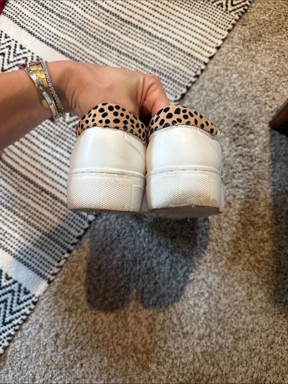 Animal print sneakers